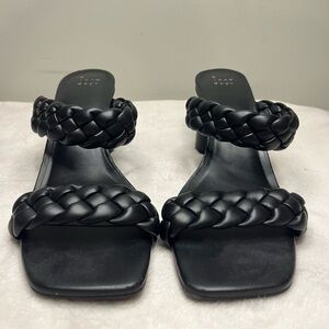 Women's Black a new day Braided Heels